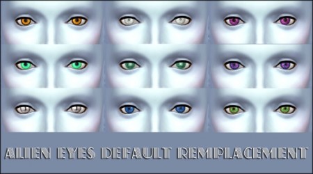 Updated default alien eyes by Simalicious at Mod The Sims » Sims 4 Updates