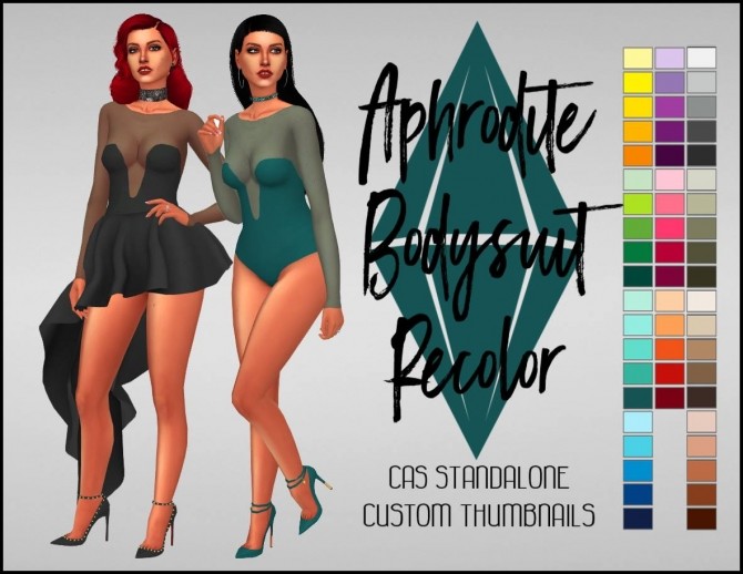 Sims 4 Aphrodite Bodysuit Recolor by Sympxls at SimsWorkshop