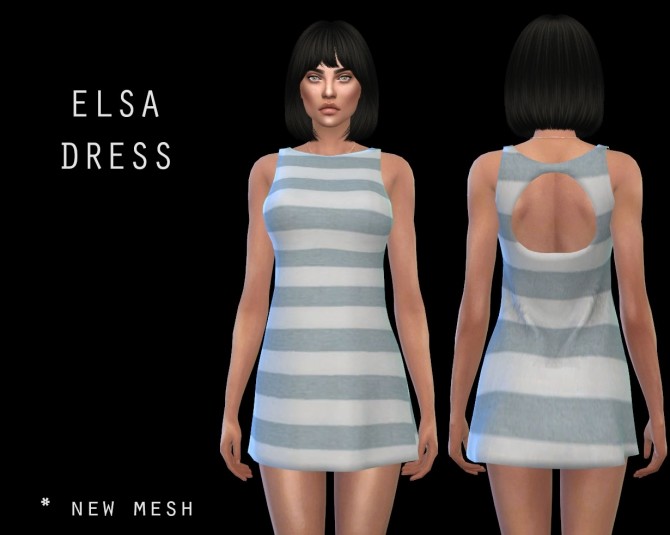 Sims 4 Elsa Dress at Leo Sims