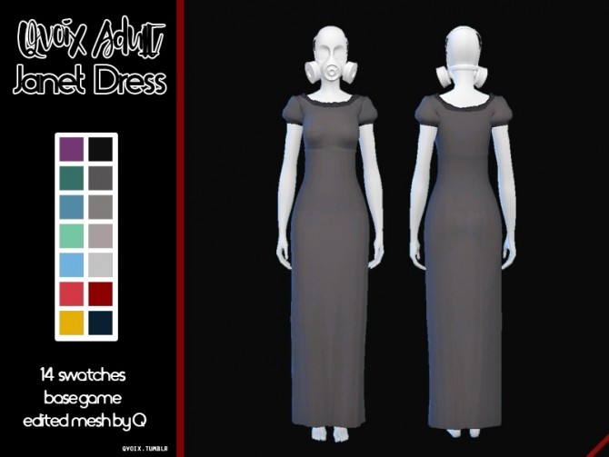 Sims 4 Janet Dress at qvoix – escaping reality