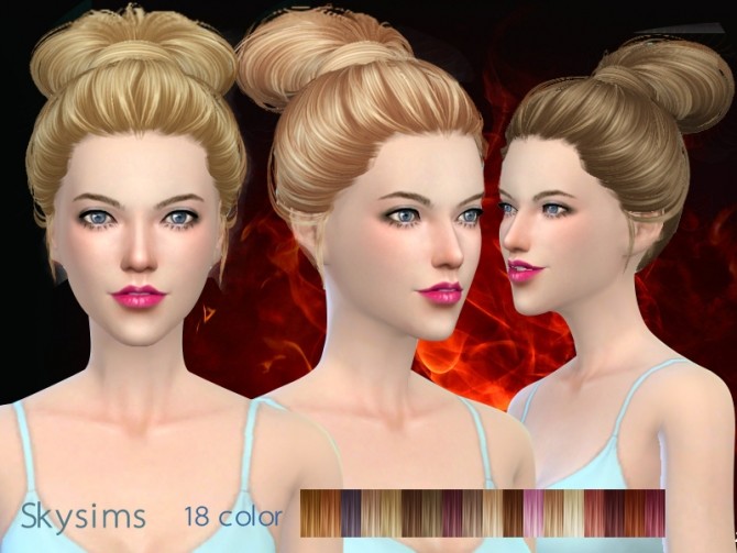 Sims 4 Hair 164 by Skysims (free) at Butterfly Sims
