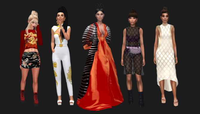 Sims 4 Embrace the dragon collection at Dreaming 4 Sims