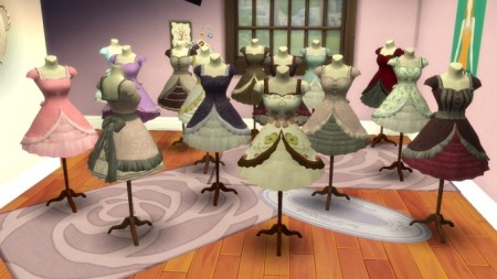 Pocci Lolita Dress on Mannequin by BigUglyHag at SimsWorkshop