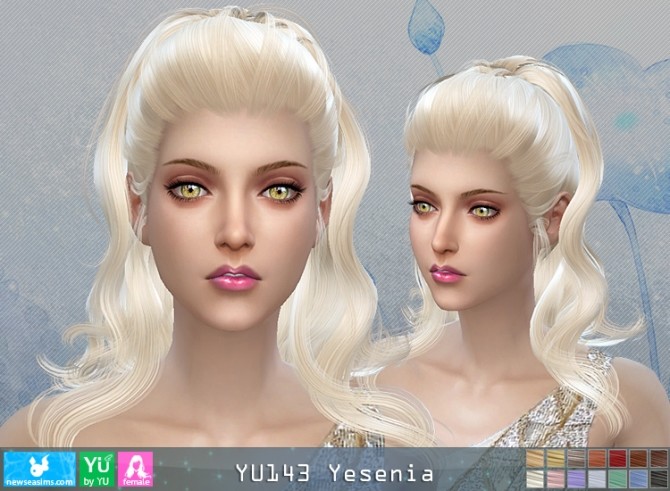 Sims 4 YU143 Yesenia hair (Pay) at Newsea Sims 4