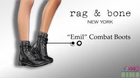 Emil Combat Boots at Ommo Sims