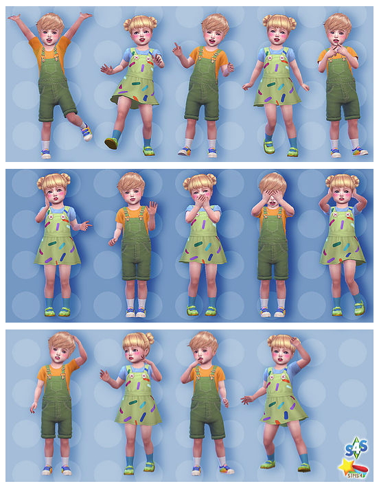 Sims 4 Toddler Pose 06 at A luckyday