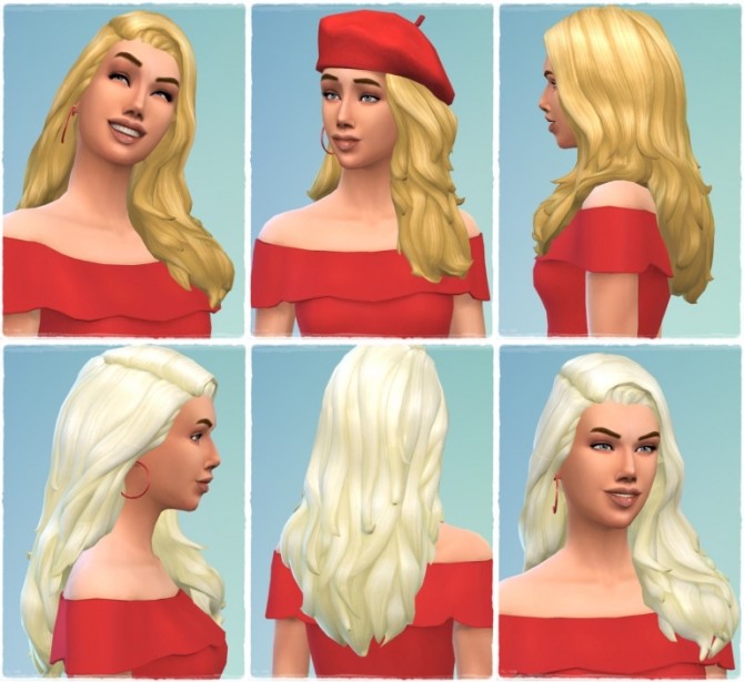 Sims 4 Long Flipped Hair female at Birksches Sims Blog