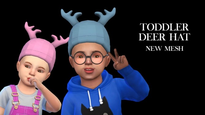 Sims 4 Toddler Deer Hat at Leo Sims