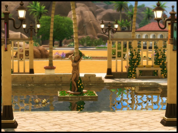 Sims 4 Oasis Springs Private Pool by Terramoon at TSR