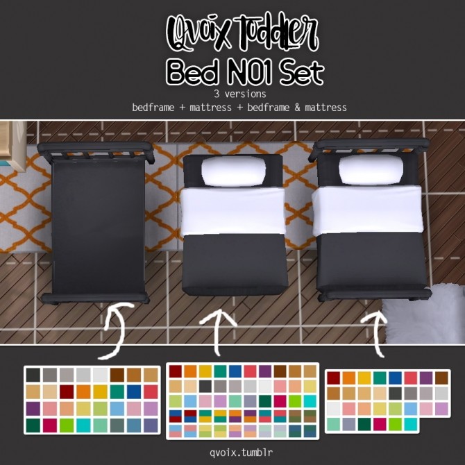 Toddler Bed N01 Set At Qvoix Escaping Reality Sims 4 Updates