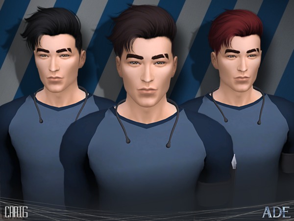 Sims 4 Craig hair by Ade Darma at TSR