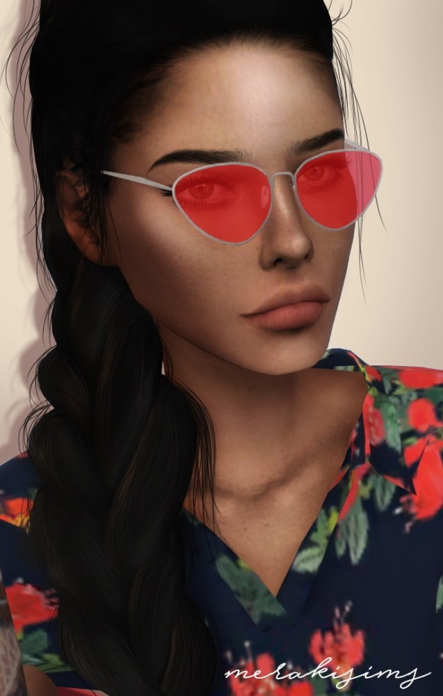 Sims 4 Oval shaped sunglasses at Merakisims