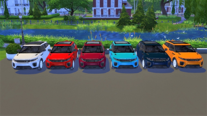 Sims 4 Ranger Rover Patron Land Rover Range Rover Evoque at LorySims » Sims 4 Updates