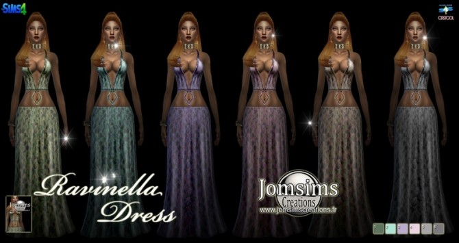 Sims 4 Ravinella dress at Jomsims Creations
