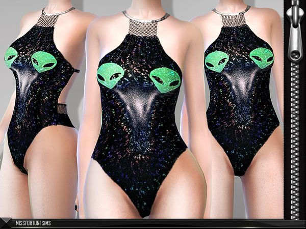 Sims 4 MFS Alien Bodysuit by MissFortune at TSR