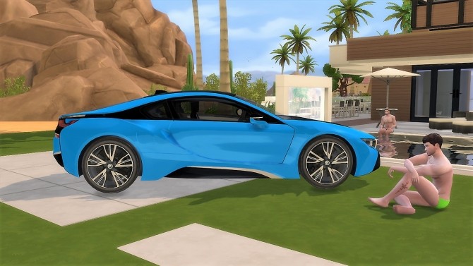 Sims 4 BMW i8 at LorySims