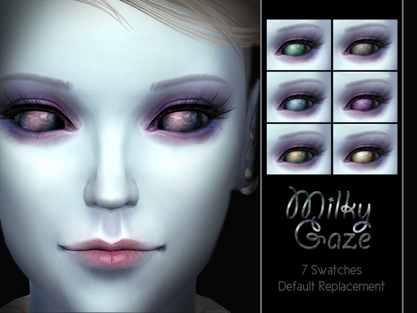 Sims 4 Milky Gaze Alien Eyes by KuroSIMs at TSR