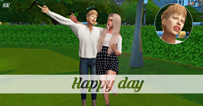Sims 4 Happy Day poses at Simsnema
