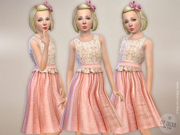 Sims 4 Ariel Dress by lillka at TSR