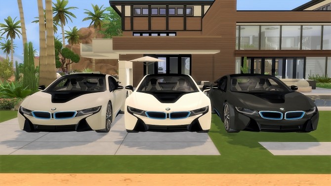 Sims 4 BMW i8 at LorySims