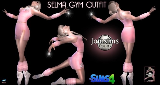 Sims 4 Selma gym outfit at Jomsims Creations