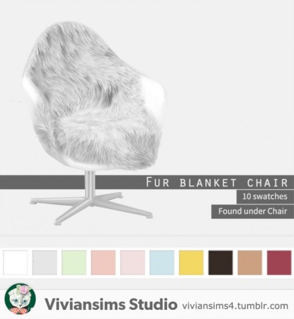 Fur Blanket Chair at Vivian Sims