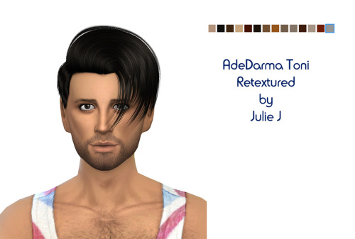 Sims 4 Two Ade Darma Hairs (Toni & Craig) Retextured at Julietoon – Julie J