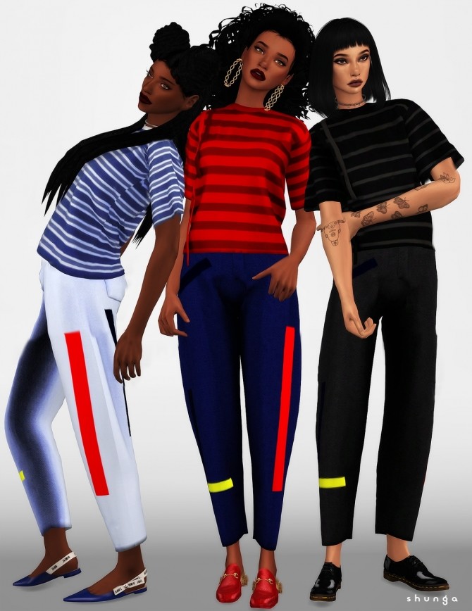 T-Shirts & Jeans at Shunga » Sims 4 Updates