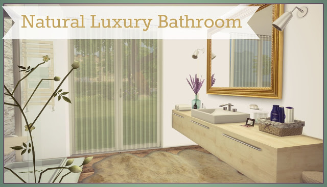 Sims 4 Natural Luxury Bathroom at Dinha Gamer