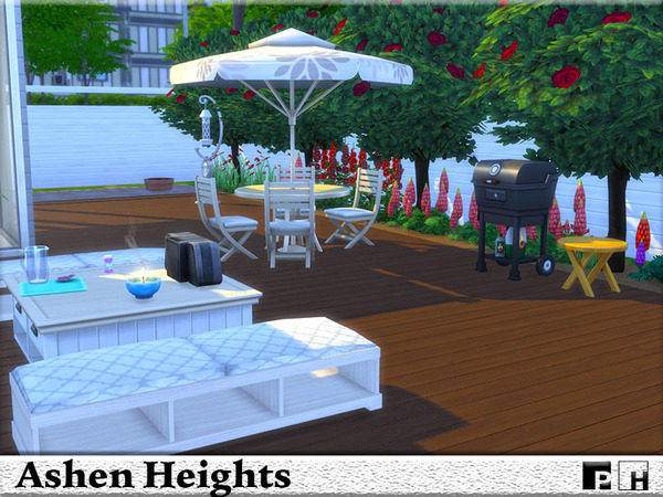 Sims 4 Ashen Heights home by Pinkfizzzzz at TSR