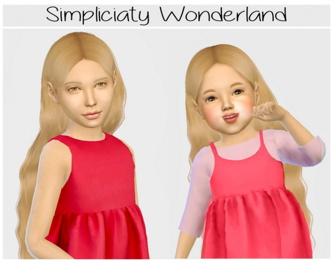 Sims 4 Simpliciaty cc Wonderland hair edit at Simiracle