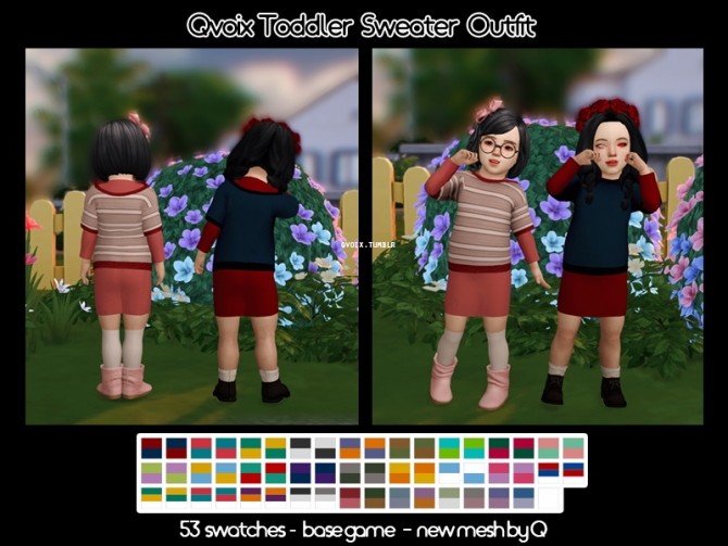 Sims 4 Sweater Outfit at qvoix – escaping reality