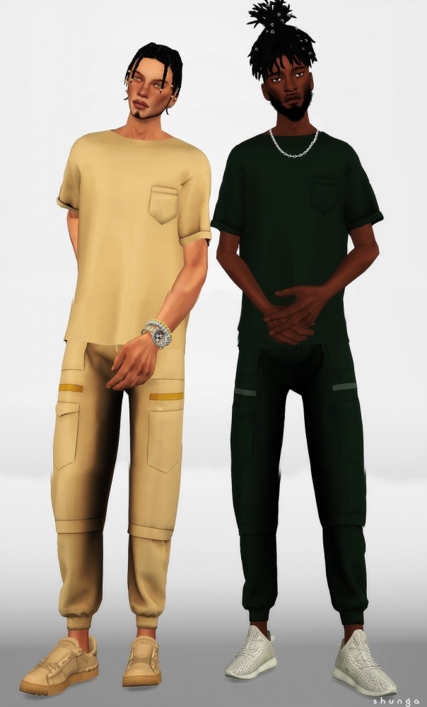 Sims 4 Track Pants & L/S Top at Shunga