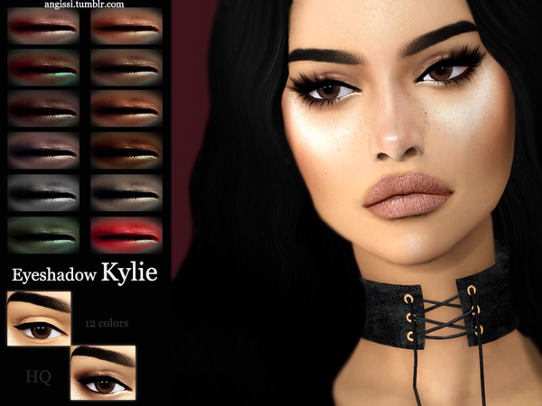 Sims 4 Kylie eyeshadow by ANGISSI at TSR