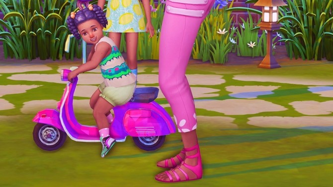 Sims 4 Toddler Moped Pose at Josie Simblr