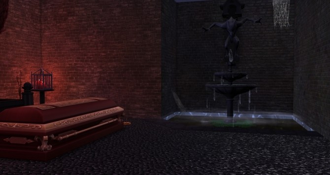Sims 4 Midnight Vampire Lair house NO CC by busabus at Mod The Sims