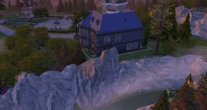 Sims 4 Midnight Vampire Lair house NO CC by busabus at Mod The Sims
