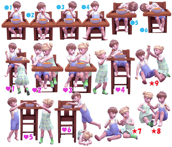 Sims 4 Toddler Pose 07 at A luckyday