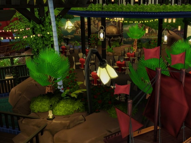 Sims 4 Ultimate Pirate Restaurant No CC by bradybrad7 at Mod The Sims
