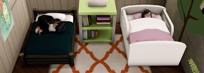 Sims 4 Toddler Bed Set N02 to N05 at qvoix – escaping reality