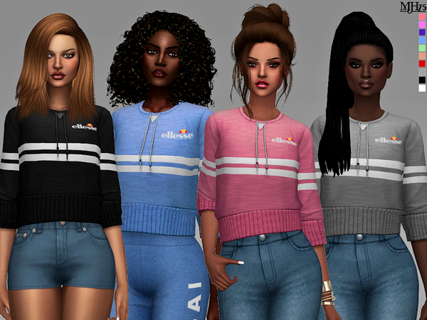 Sims 4 Comfy athletic tops by Margeh 75 at TSR