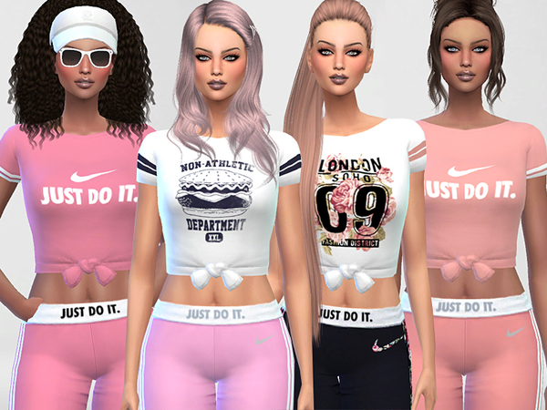 Sims 4 T Shirts Collection by Pinkzombiecupcakes at TSR