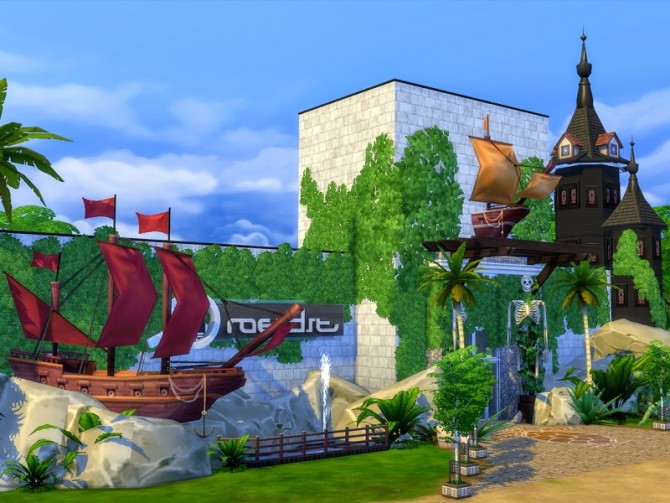 Sims 4 Ultimate Pirate Restaurant No CC by bradybrad7 at Mod The Sims