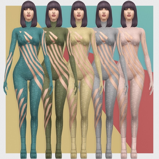 Sims 4 Ru Bodysuit, Sentate Vortex Bootie Recolored & Accessory Bra at Busted Pixels