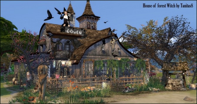 Sims 4 House of the Forest Witch at Tanitas8 Sims