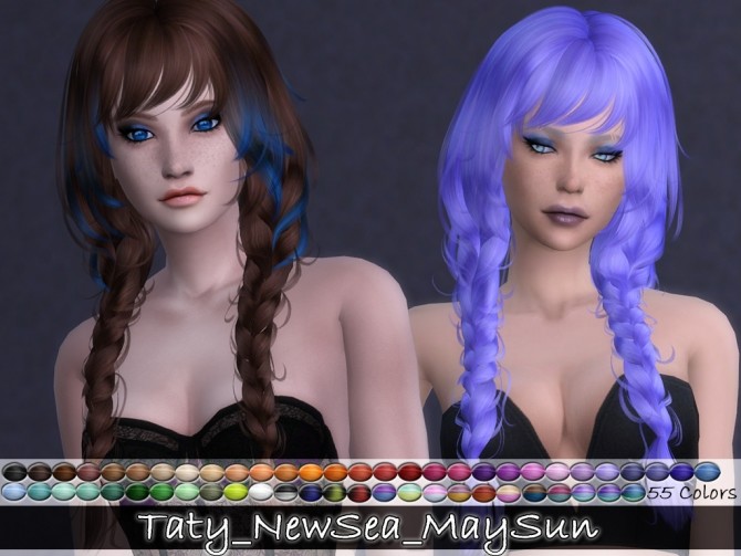 Sims 4 Newseas Maysun hair recolors at Taty – Eámanë Palantír
