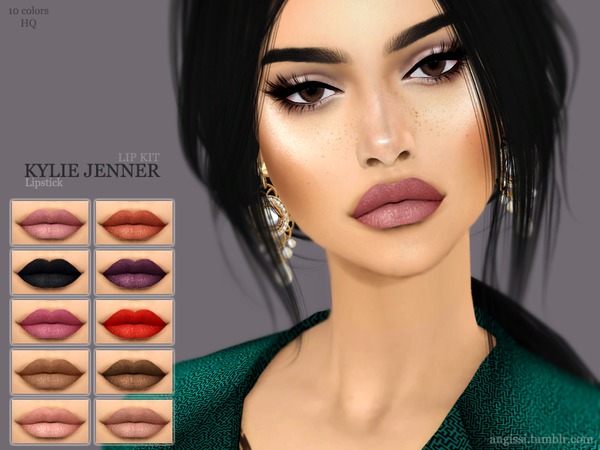 Sims 4 Lipstick KYLIE JENNER LIP KIT by ANGISSI at TSR