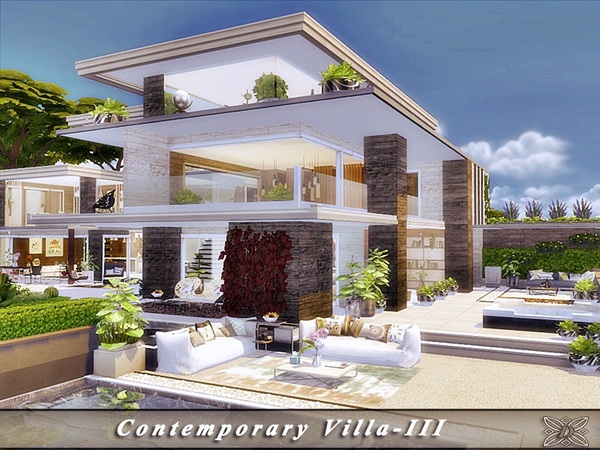 Sims 4 Contemporary Villa III by Danuta720 at TSR