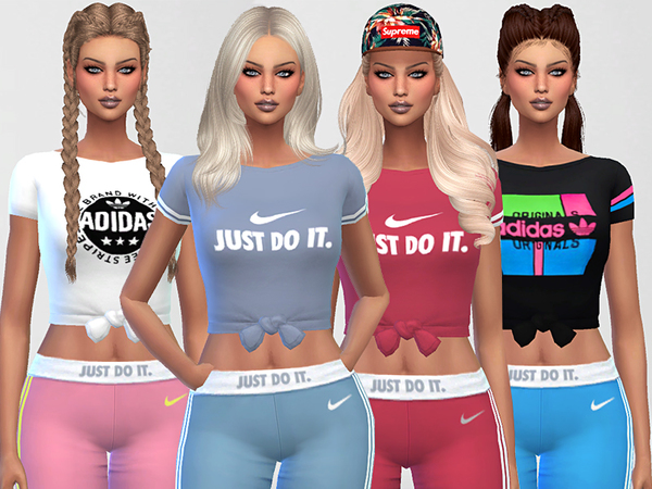 Sims 4 T Shirts Collection by Pinkzombiecupcakes at TSR
