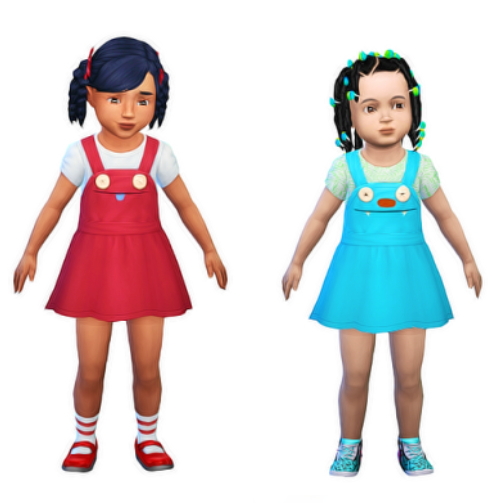 Sims 4 Ugly Monster Toddler Dress at Josie Simblr